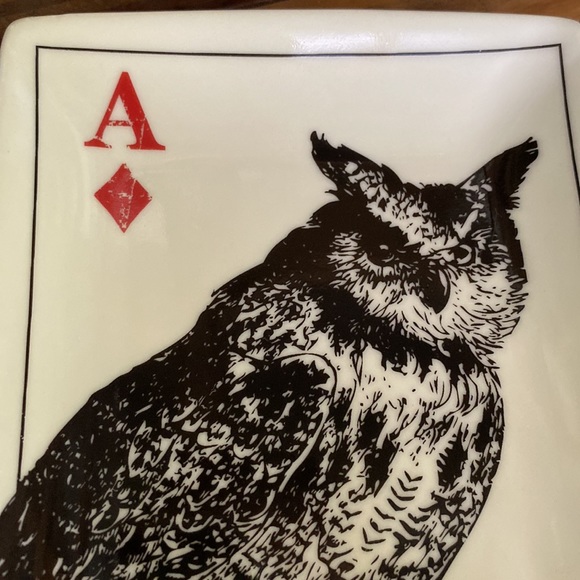Pottery Barn Rare Terrifying Ace Playing Cards with Spooky Image Plates 🦉💀🕷🦇 - Picture 9 of 16
